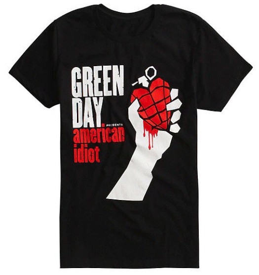 Green Day AMERICAN IDIOT T-Shirt NEW 100% Authentic & Official