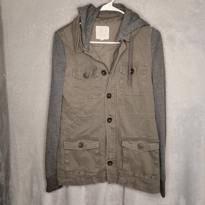Thread & Supply Cargo Vest hoodie jacket small grunge shacket