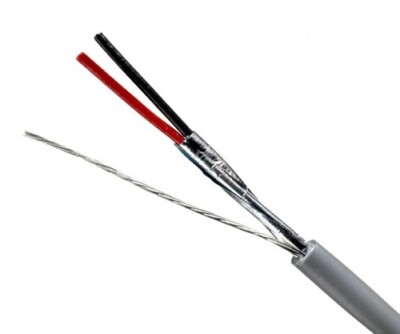 Quabbin Wire 8105 24 AWG 2C/1 Pair  Foil Shield w/Drain eq. Belden 9501  50 feet