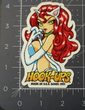 HOOK-UPS Skate STICKER Cat Girl Akiko 1 skateboards helmets decal hentai Z