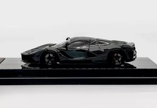 DMH 1:64 schwarz Vollcarbon Laferrari Aperta Sport Modell Diecast Resin Auto - Bild 4 von 8