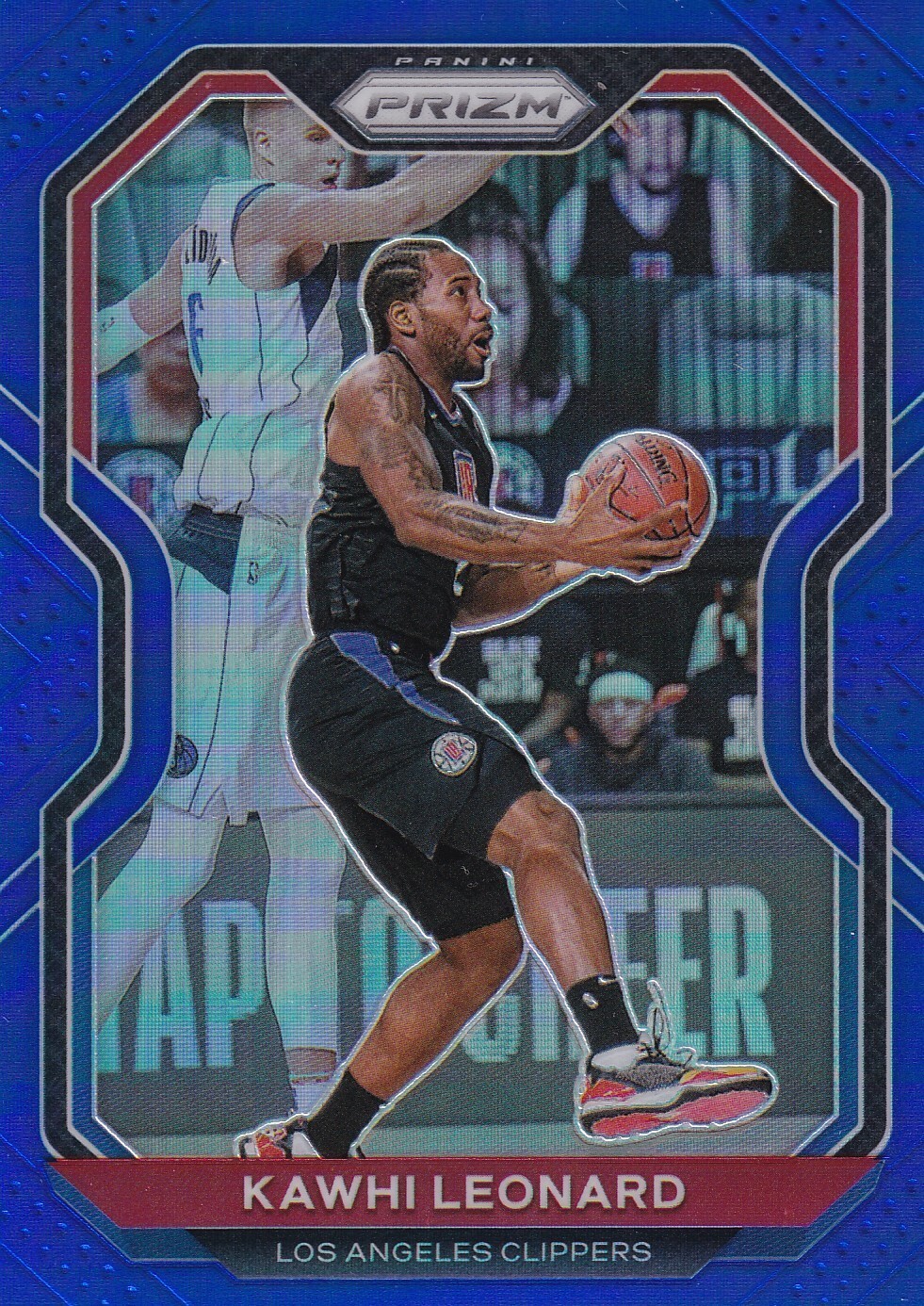 Kawhi Leonard 2020-21 Panini Prizm Prizms Blue Clippers Card #209 #/d /199 SDSU