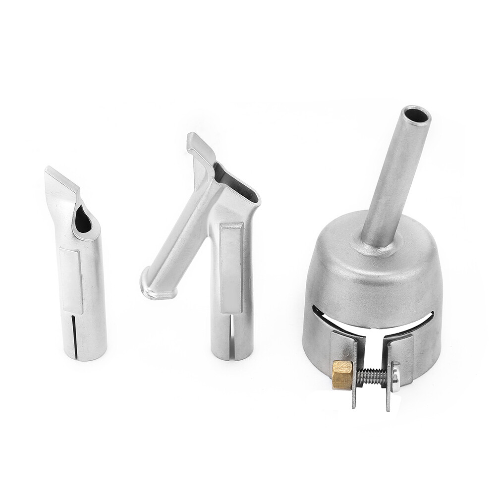 Speed Welding Nozzles – Stainless Steel Replacement Tips For PVC Hot Air Welder Guns, 8mm Round, 7 Styles Available (A-G)
