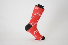 Women's Love Valentine's Mother's Day Novelty Crew Socks Shoe Size 4-10