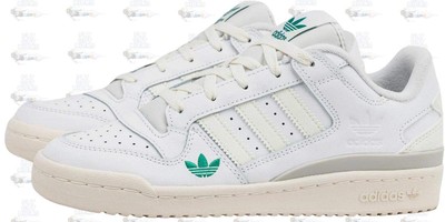 ADIDAS Forum Low Basketball White Green ID8613 Shoe Sneaker Trainer