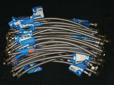 50 PACK Faucet Sink Supply Line Stainless Braided 3/8" Compression X 1/2" X 16"