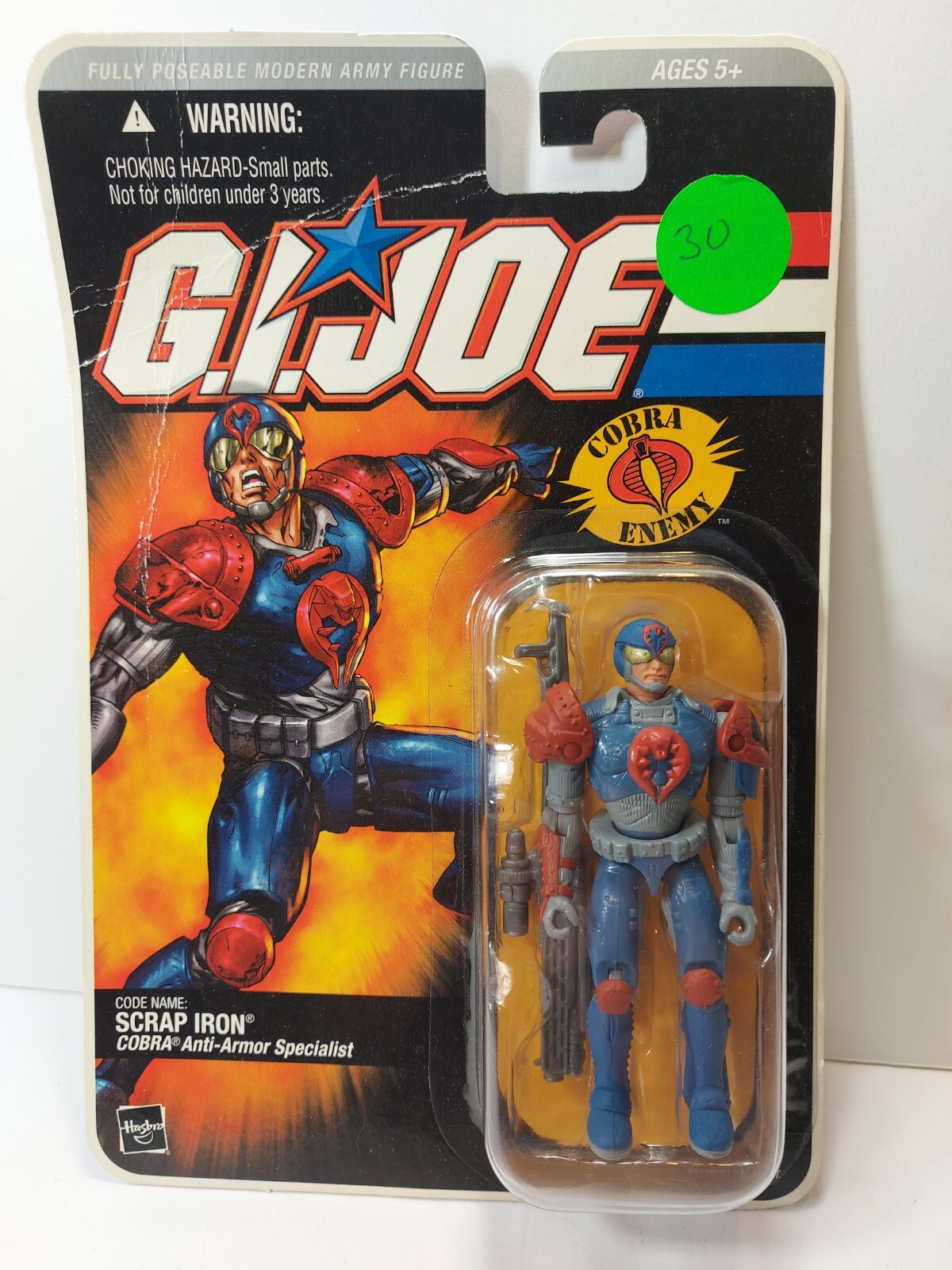 GI JOE SCRAP IRON ACTION FIGURE NEW SEALED HASBRO 2005 V1