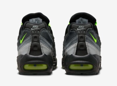 Nike Air Max 95 Black Reverse Neon JD New Men's Sneakers Size 12