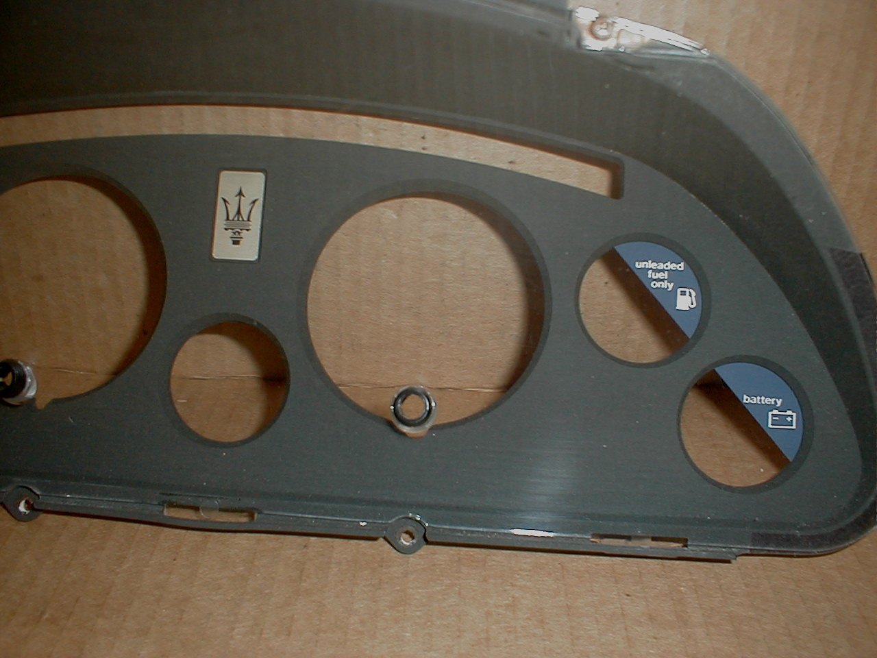Maserati Biturbo  INSTRUMENT CLUSTER LENS  Curved  Dash 1986 and later #9491i