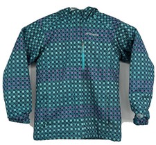 Columbia Jacket Girls Large Omni Heat Tech Blue Floral Waterproof Hooded