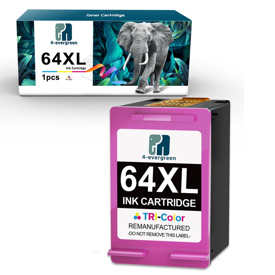 Cartucce Alta Resa 600 Pagine Lotto Di 4 Cartucce Inchiostro Compatibili Hp 64xl Nero E Tricolore Alta - Foto 6