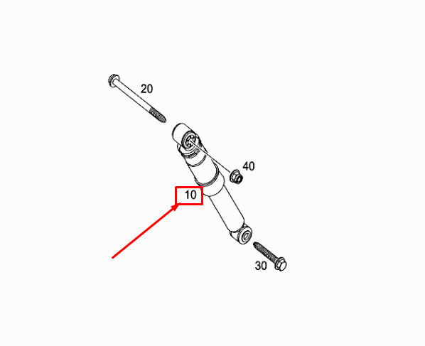MERCEDES-BENZ CITAN W415 Rear Shock Absorber A4153260300