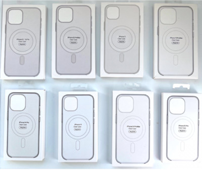 Magsafe clear Cases for Apple iPhone 12 13 14 15 16 Pro Plus ProMax transparent