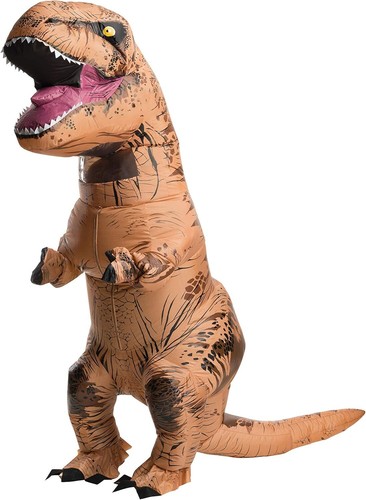 Inflatable T-Rex Dinosaur Costume Halloween Jurassic Age Adults w/ Fan, Sound - 第 2/8 張圖片