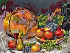 royal paris ricamo quadro mezzo punto natura morta