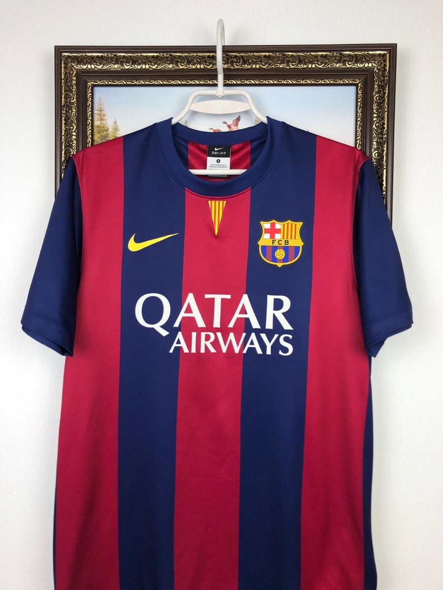Barcelona Home football shirt 2014 Soccer Nike Maglia Mens Jersey