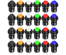 24pcs 12mm Latching Push Button Switch SPST ON/Off AC 250V/1.5A 125V/3A