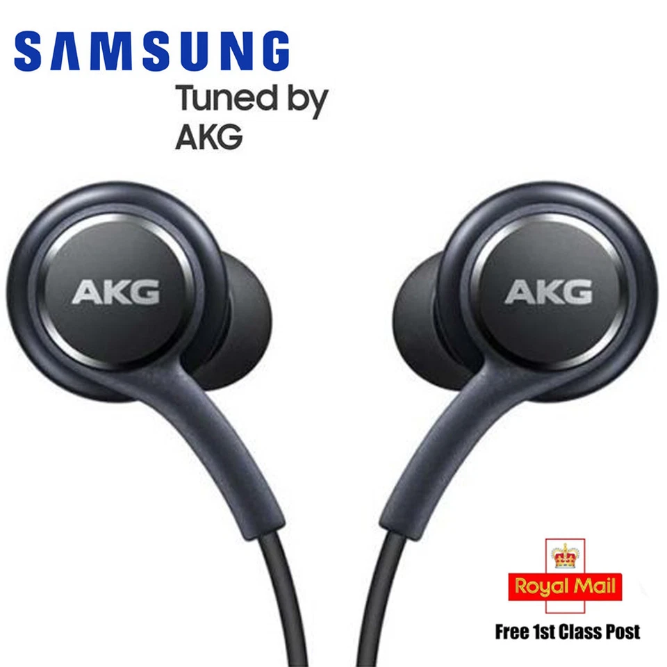 Original AKG Earphones Headphones for Samsung Galaxy s8 s9 s9 Plus Note 8 & mic - Image 2 of 4