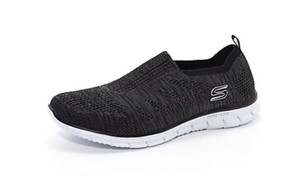 skechers knit mesh slip on trainer