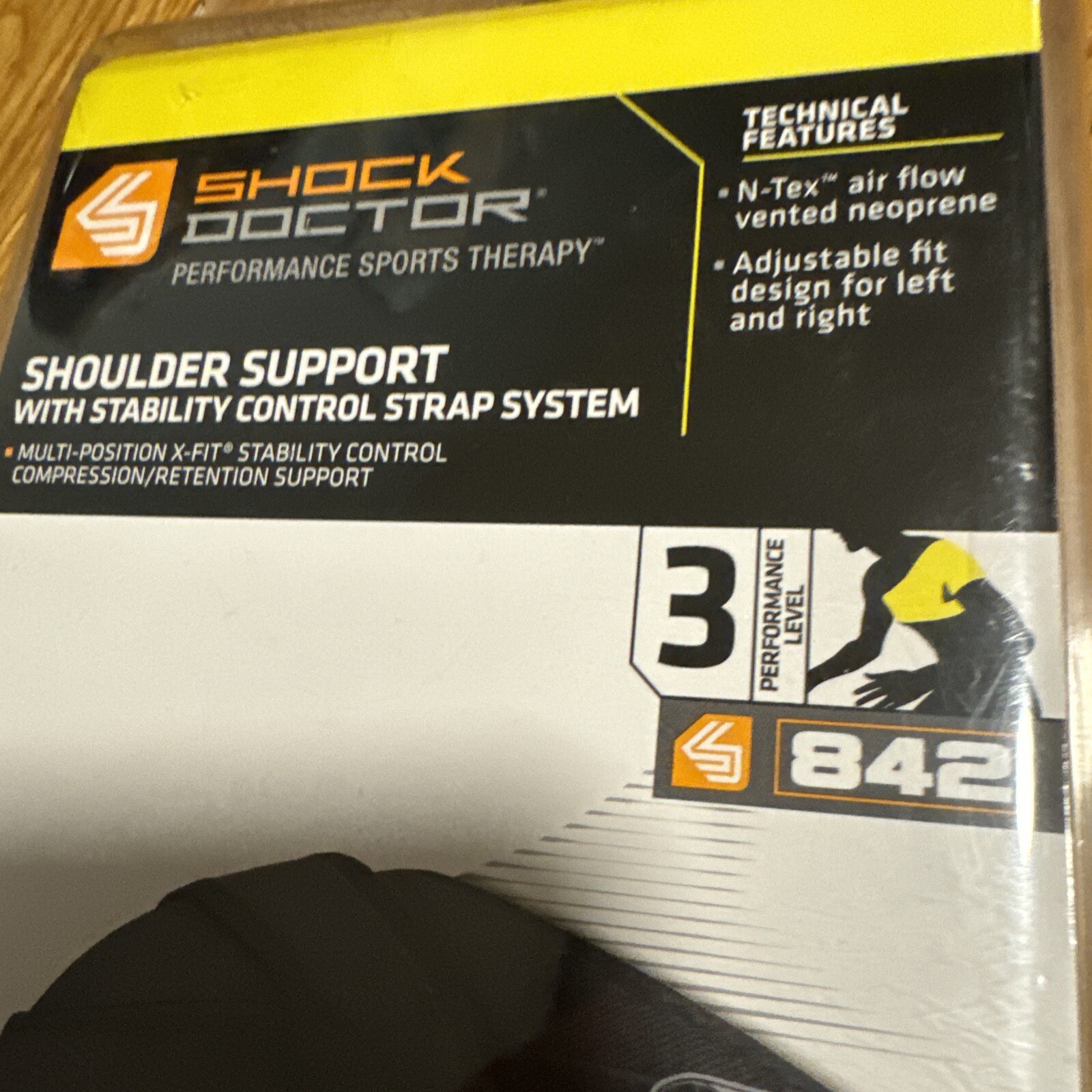 Shock Doctor L/XL Shoulder Support w/ Stability Control Strap Level 3