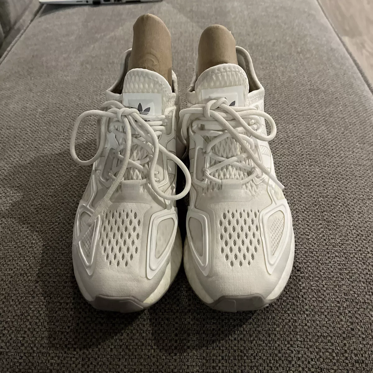 Adidas ZX 2K Boost Kids Size 5 Athletic Sneaker Running Shoe White Trainers