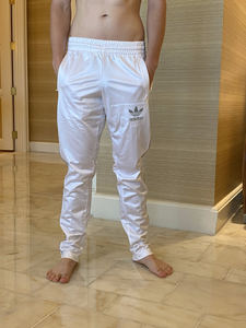 adidas shiny tracksuit