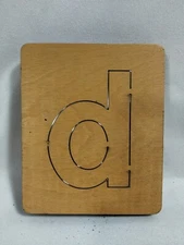 Letter d/P Accu-Cut Accucut Ellison Educational Wooden Dies  - 5x6 Arts & Crafts