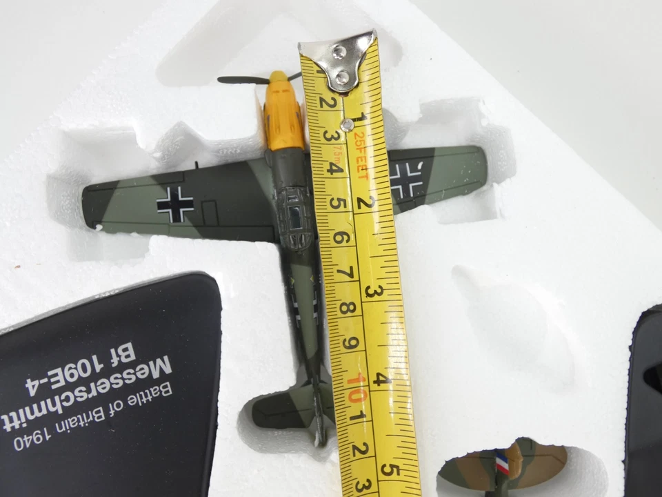 Batalla de Gran Bretaña 1940 Spitfire Mk I Messerschmitt Bf 109E 4 Diecast Model Set Foto 3 de 4