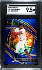 2020 Panini Select #106 Ronald Acuna Jr. BLUE PRIZM /149 SGC 9.5 MINT+