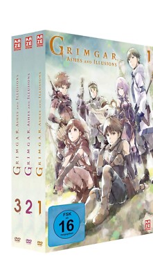 Grimgar, Ashes  Illusions Gesamtausgabe ( DVD Bundle 1 - 3 ANIME ) NEU