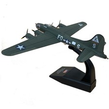 1:144 Scale Alloy Diecast Military Model WW2 B-17 Flying Fortress Bomber Fighter