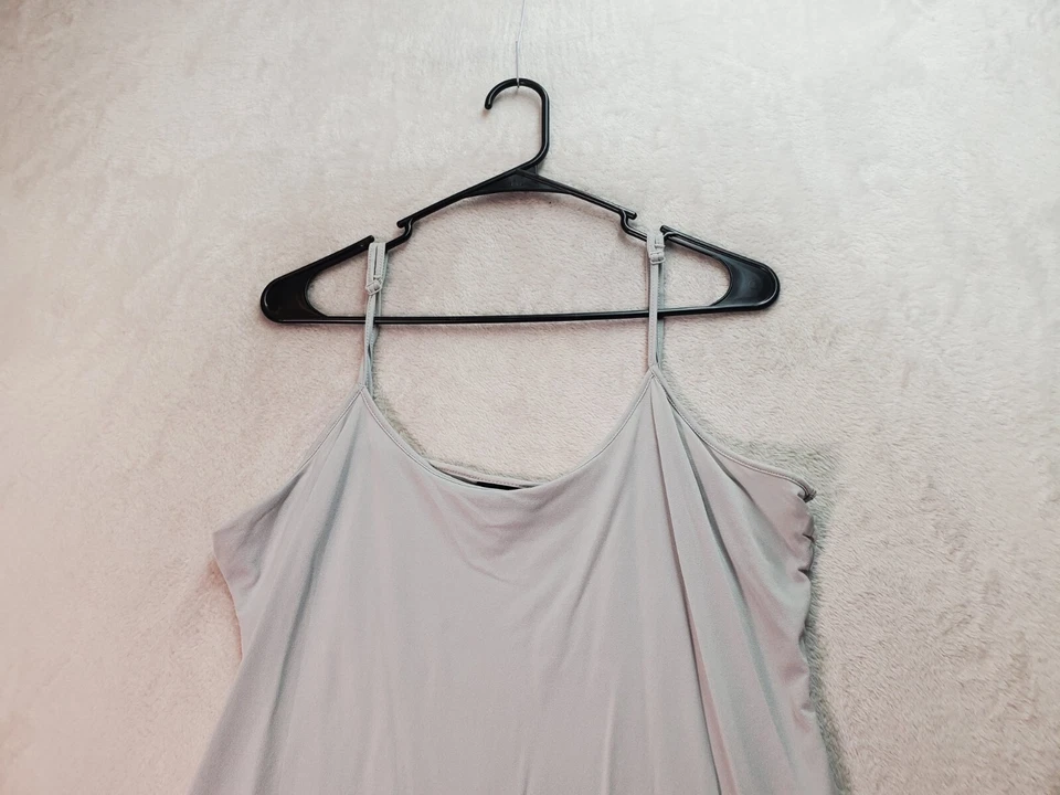 Camiseta sin mangas Alfani Cami para mujer gris ajustable correas de espagueti cuello redondo informal Foto 4 de 4