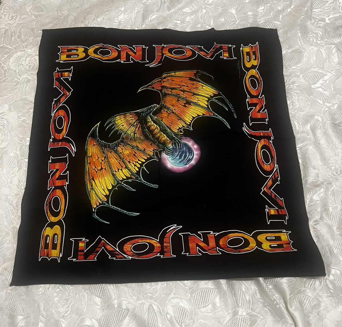 Bon Jovi ‘These Days ’ Headband 1995 Bandana Brokum Offical Merchandise