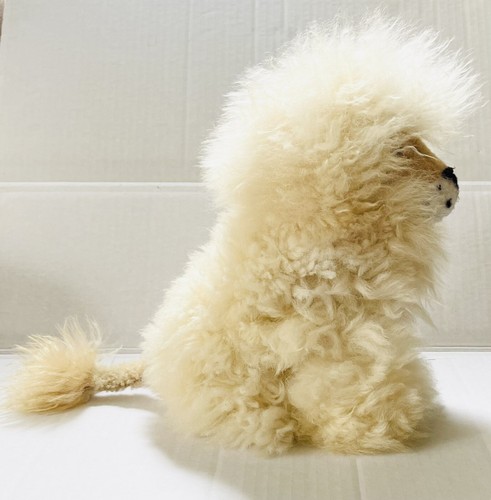 Handmade Alpaca Fleece Lion King Of The Jungle Plush Stuffed Animal 11” x 8” - Picture 3 of 5
