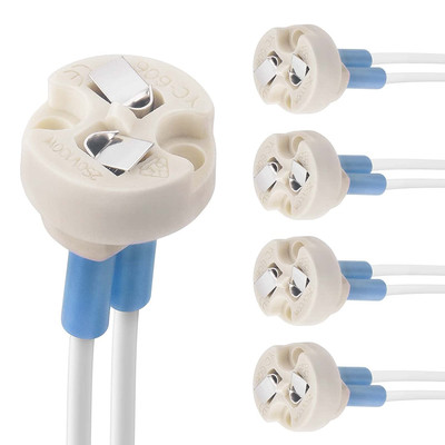 G4, GU5.3 Bi-Pin Ceramic Base Socket, MR16, MR11 Halogen Incandescent LED Bulb H