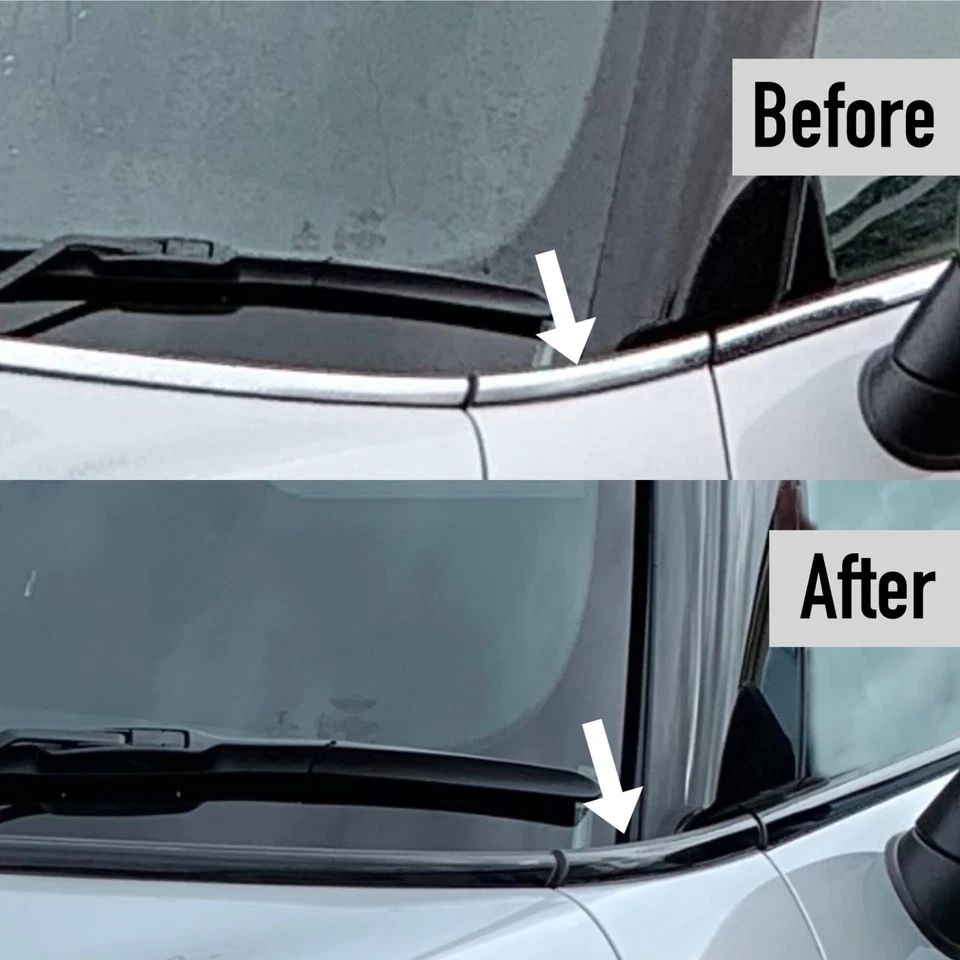 Nastro Decromante MINI F55 LCI Cooper S Premium - Nero Lucido - Facile da Installare - Immagine 3 di 4