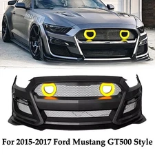 For 2015-2017 Ford Mustang GT500 Style Shebly Facelift New Front Bumper Kit