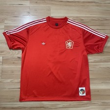 CZECHOSLOVAKIA 1982 HOME SHIRT #8 FOOTBALL SOCCER ADIDAS 566342 MENS SIZE XL