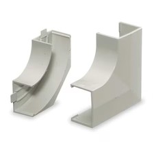 Hubbell Wiring Device-Kellems Pl1febc Flat Elbow Base And Cover, White