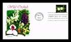US COVER WILD ORCHIDS FIRST DAY ISSUE PANDA CACHET