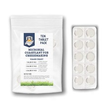 Microbial Rennet For Cheese Making Vegetarian 10 Count Pack of 1 , white