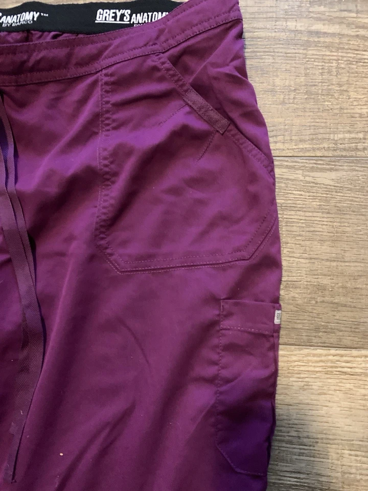 Pantalones Médicos Grey’s Anatomy by Barco Para Mujer Talla XL Medical Ciruela Púrpura Foto 3 de 4