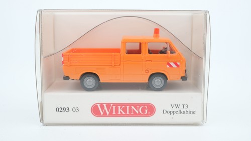 Wiking H0 029303 Servicio Municipal VW T3 Doble Cabina Naranja | Zustand: Gebraucht