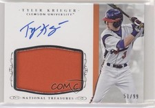 2015 Panini National Treasures College 51/99 Tyler Krieger #TK Auto 9su