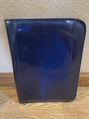 Beijo Blue Daily Use portfolio with Front and inside Pockets  & Zippered Closure