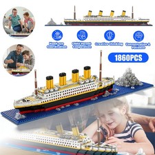 1860x Titanic Bausteine Bausatz Klemmbausteine Kreuzfahrtschiff Modellbausatz