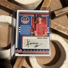 2023 Panini Stars & Stripes Konnor Griffin Black Ink Auto with Patch Relic