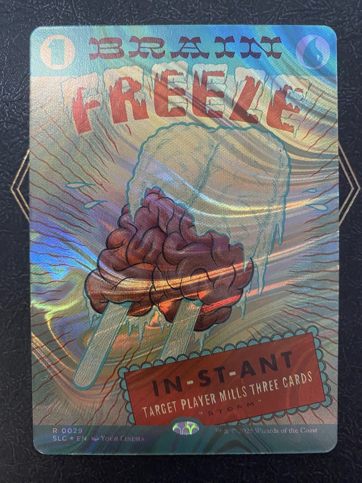 Brain Freeze HALO FOIL MTG Encyclopedia Of Knowledge Secret Lair Near Mint