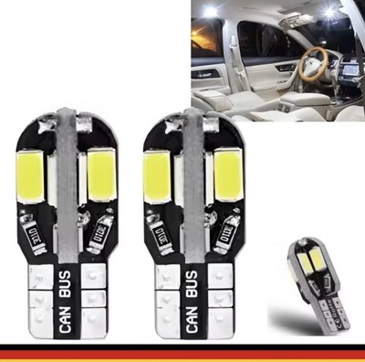 2x W5W T10 LED Standlicht 12V 5W Kennzeichenlicht Canbus Innenraum Beleuchtung