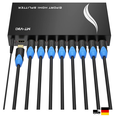MT-VIKI HDMI Splitter 1x8 4K 8 Monitore DC 30m